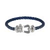 Fred Force 10 large model bracelet in white gold and stainless steel - 00pp thumbnail