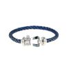 Fred Force 10 large model bracelet in white gold and stainless steel - 360 thumbnail