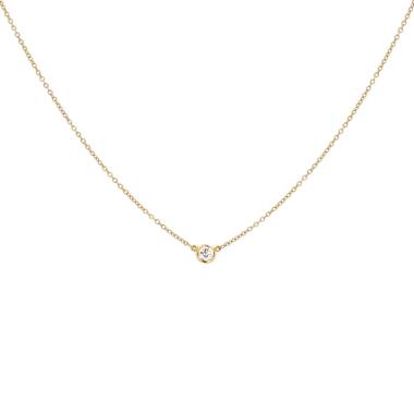 Collier Tiffany 
Co Diamonds By The Yard en or jaune et diamant (0,12 carat) Collier Tiffany 
Co Diamonds By The Yard en or jaune et diamant (0,12 carat)