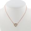 Cartier Coeur Trinity necklace in 3 golds and diamonds - 360 thumbnail