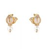 Paire de clips d'oreilles Boucheron  en or jaune, diamants et cristal de roche - 360 thumbnail