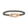 Fred Force 10 large model bracelet in pink gold, yellow gold and diamonds - 00pp thumbnail