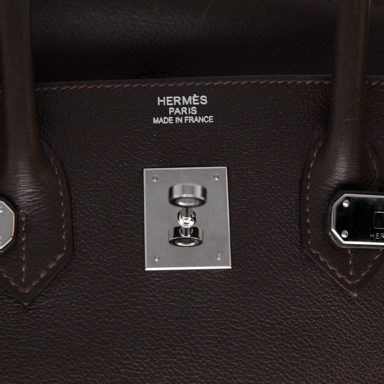 Hermès  Birkin 35 cm handbag  in brown togo leather - Detail D2