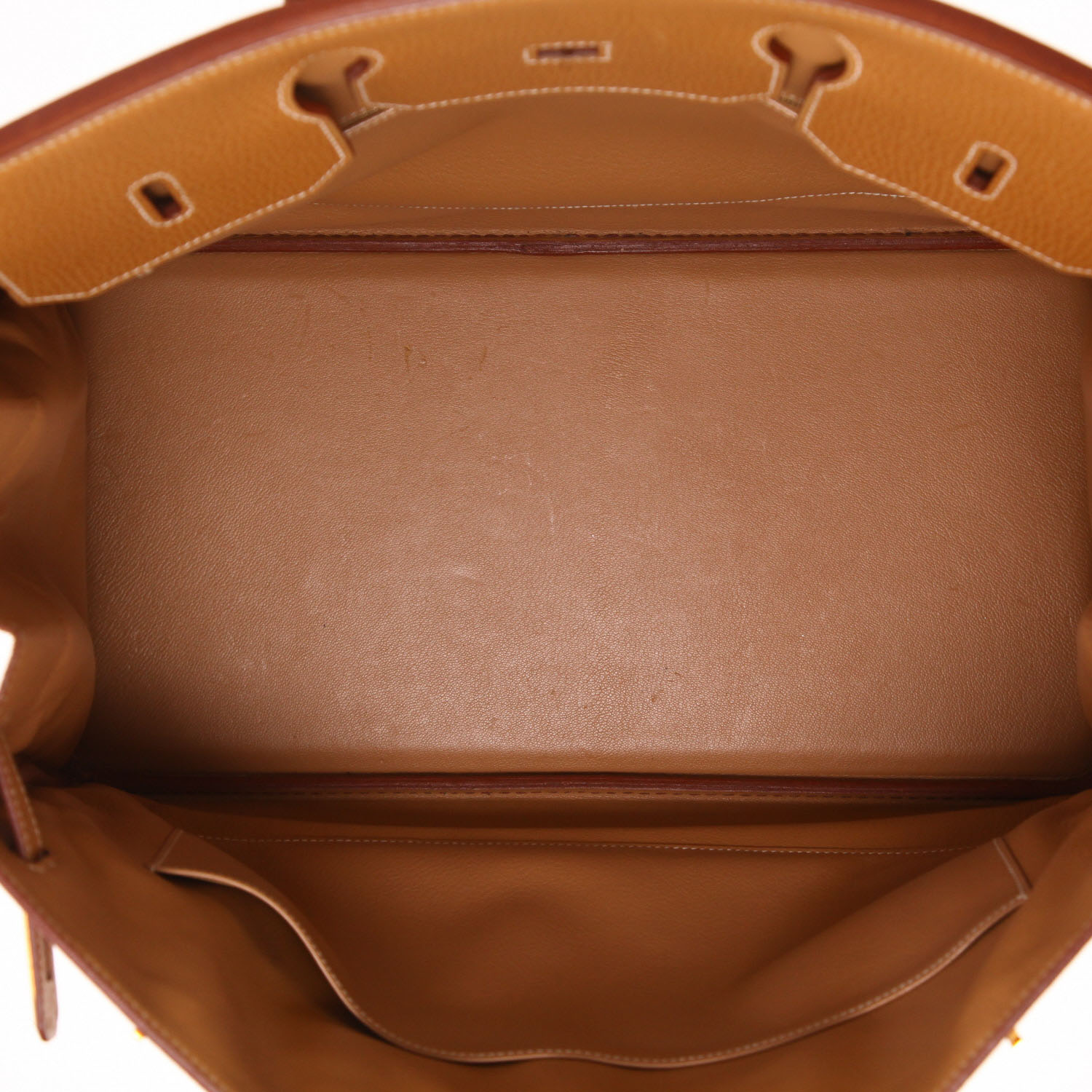 Sac à main Hermès  Birkin 40 cm en vache Liégée gold - Detail D3