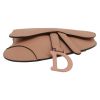 Dior  Saddle clutch-belt  in beige leather - Detail D1 thumbnail