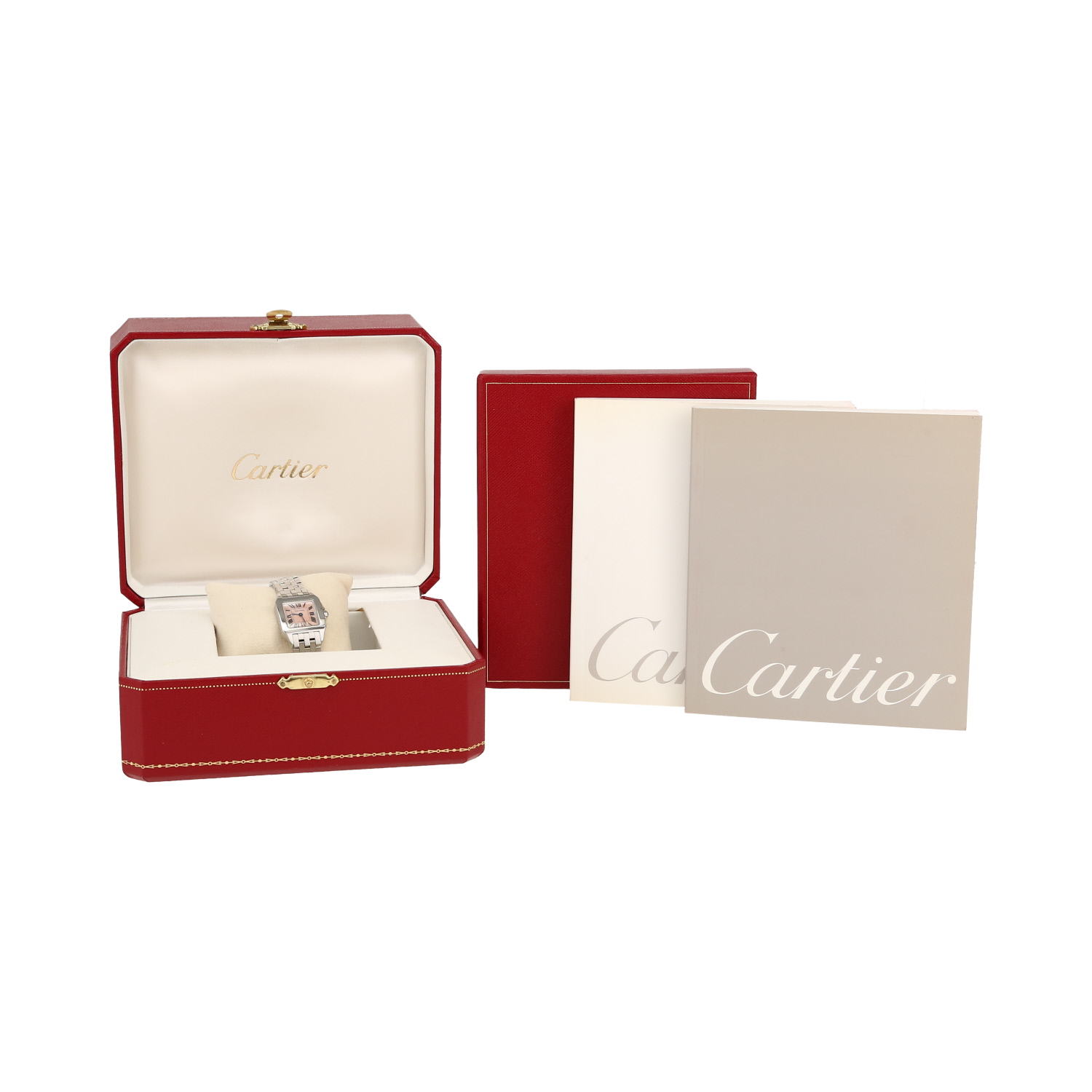 Cartier Santos-Demoiselle  in stainless steel Ref: Cartier - 2698  Circa 2007 - Detail D2