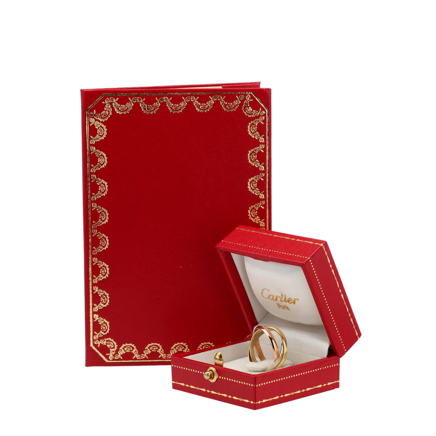 Cartier Trinity small model ring in 3 golds - Detail D2