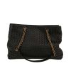 Bottega Veneta  Tote shopping bag  in black intrecciato leather - 360 thumbnail
