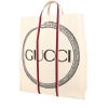 Gucci   shopping bag  in ecru canvas - 00pp thumbnail