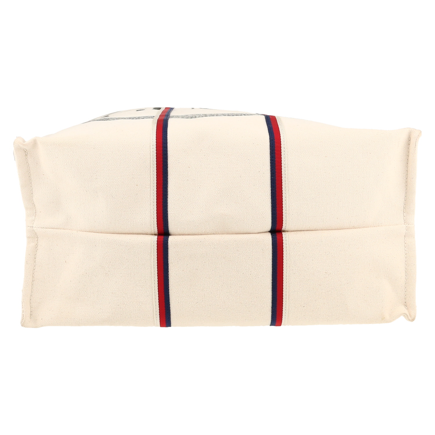 Sac cabas Gucci   en toile écrue - Detail D1