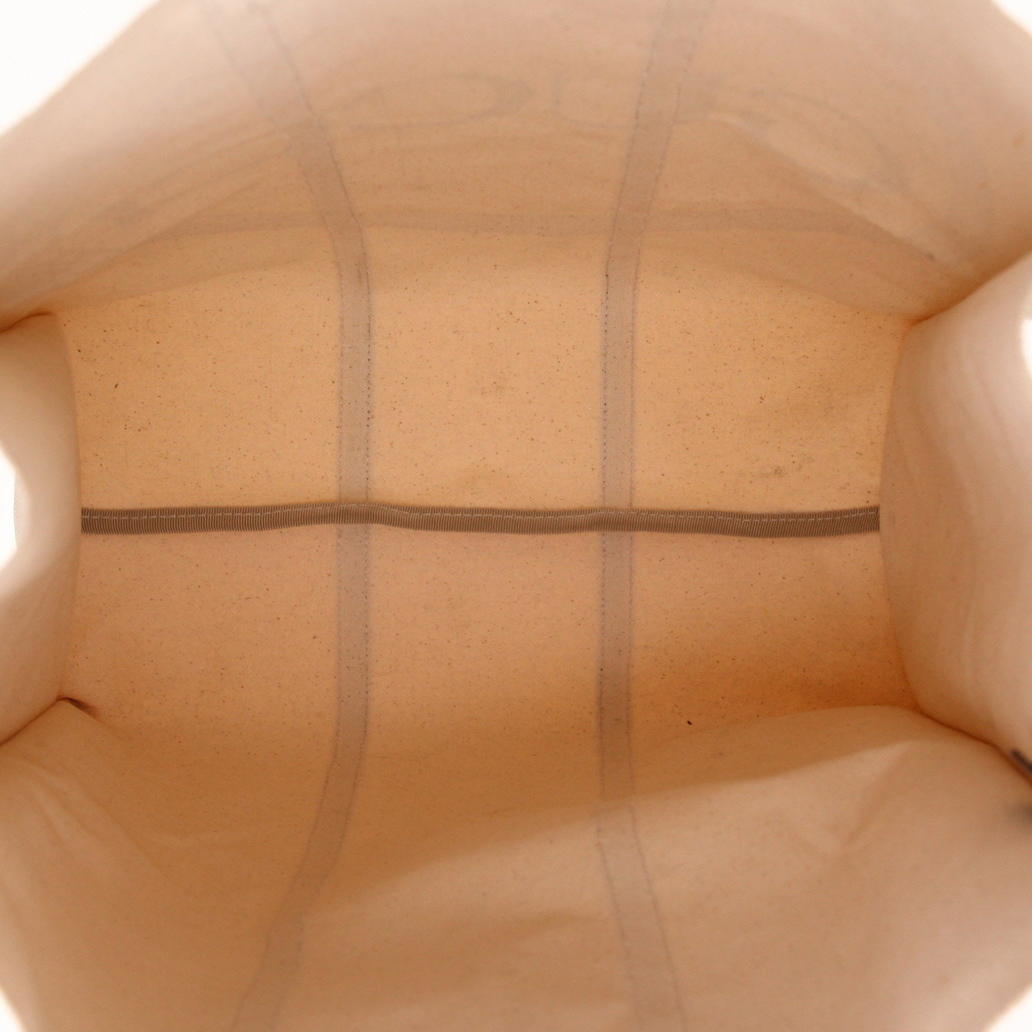 Gucci   shopping bag  in ecru canvas - Detail D3