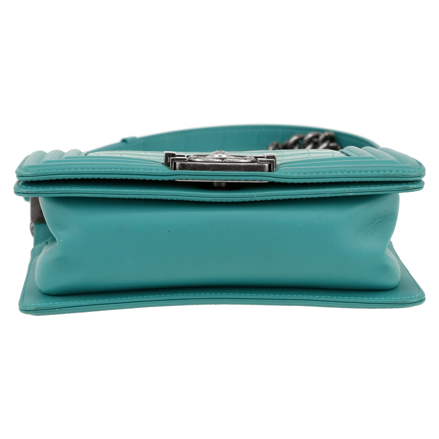 Borsa a tracolla Chanel  Boy in coccodrillo e pelle - Detail D1