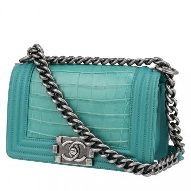 Borsa a tracolla Chanel  Boy in coccodrillo e pelle