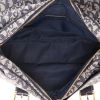 Borsa a tracolla Dior  Vintage in tessuto a monogramma Oblique grigio e pelle blu marino - Detail D3 thumbnail