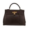 Hermès  Kelly 32 cm handbag  in brown epsom leather - 360 thumbnail
