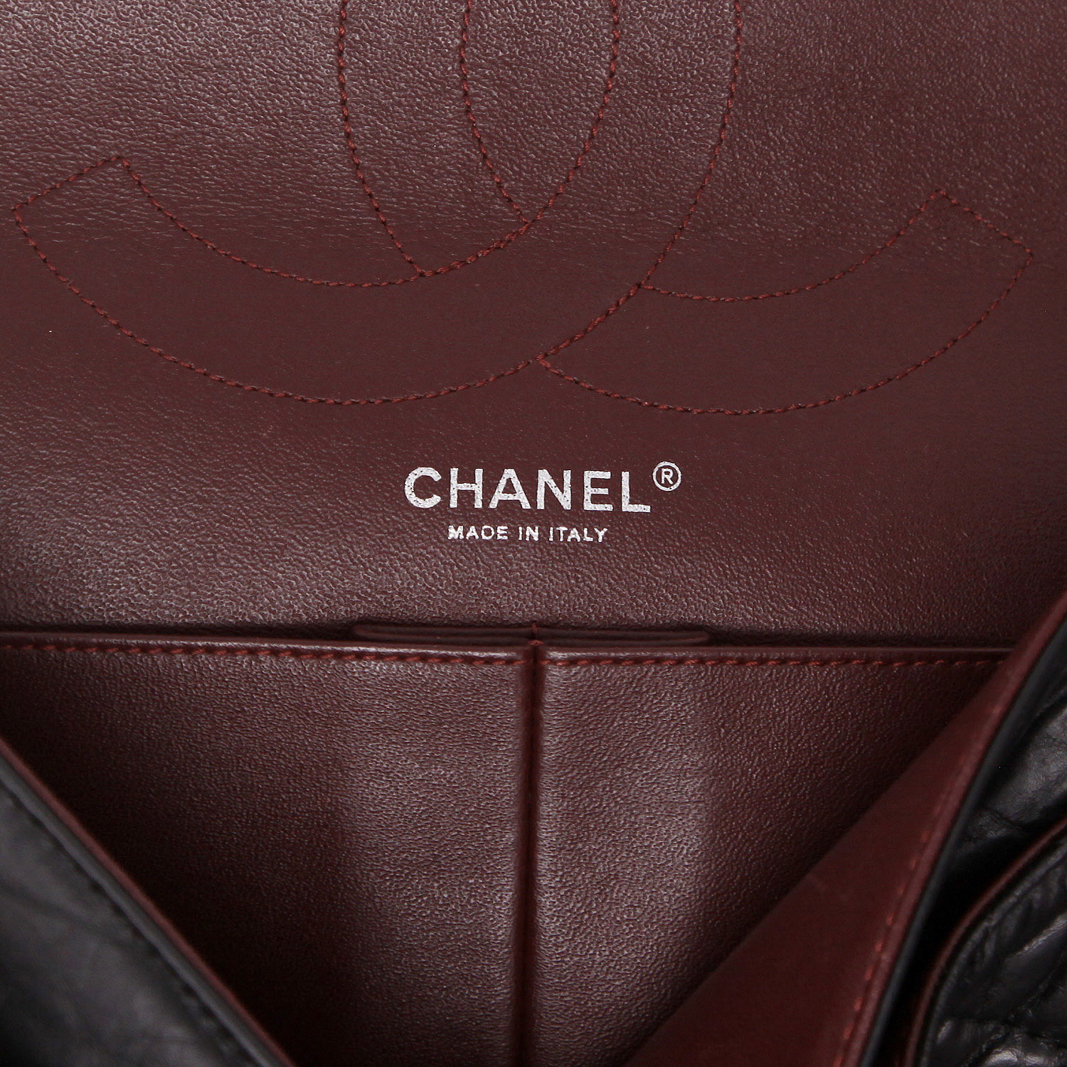 Sac à main Chanel  Chanel 2.55 en cuir matelassé noir - Detail D2