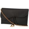 Dior  Pochette Saddle handbag/clutch  in black leather - 00pp thumbnail