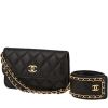 Chanel  Editions Limitées pouch  in black quilted leather - 00pp thumbnail