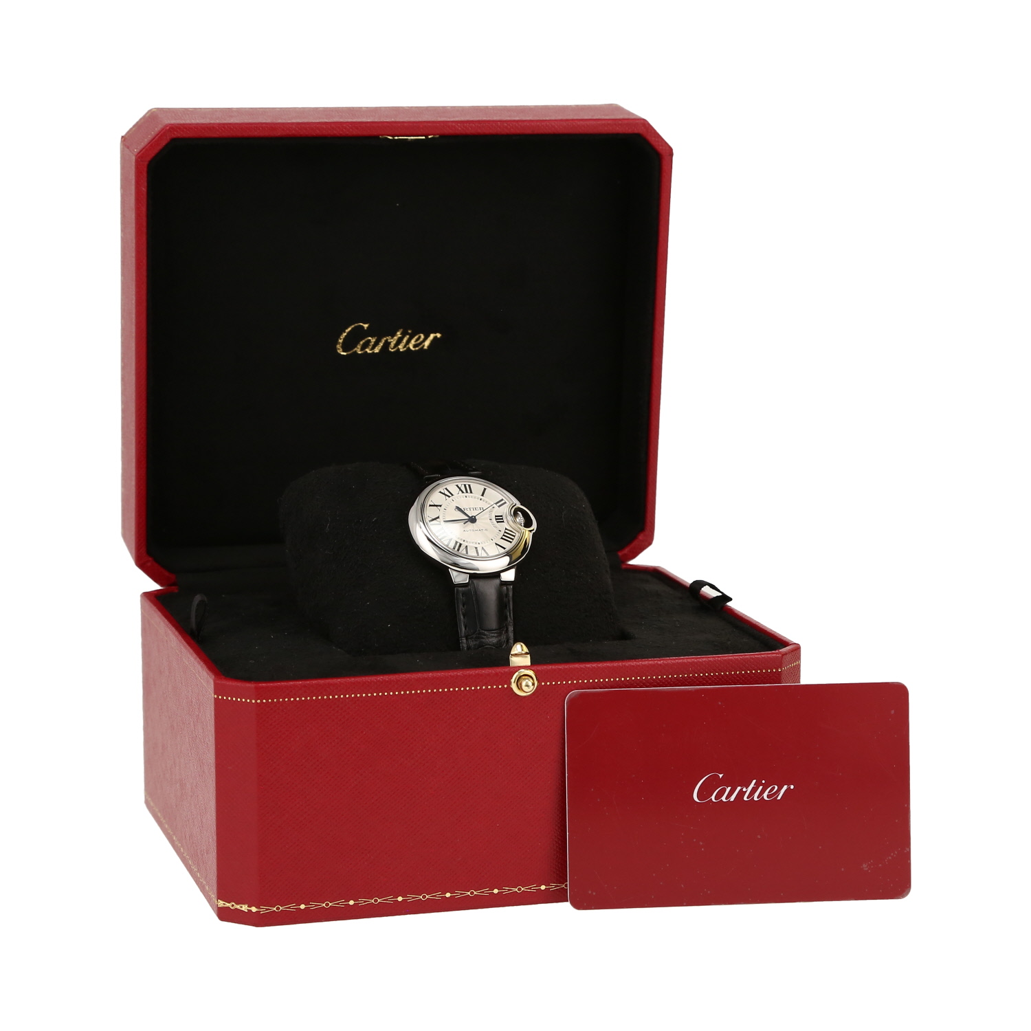 Cartier Ballon Bleu De Cartier  in stainless steel Ref: Cartier - 4373  Circa 2010 - Detail D2