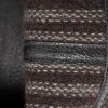 Hermès  Garden shopping bag  in green woollen fabric  and black leather - Detail D2 thumbnail