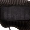 Hermès  Garden shopping bag  in green woollen fabric  and black leather - Detail D3 thumbnail