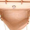 Hermès  Herbag bag worn on the shoulder or carried in the hand  in beige canvas  and natural Hunter cowhide - Detail D3 thumbnail