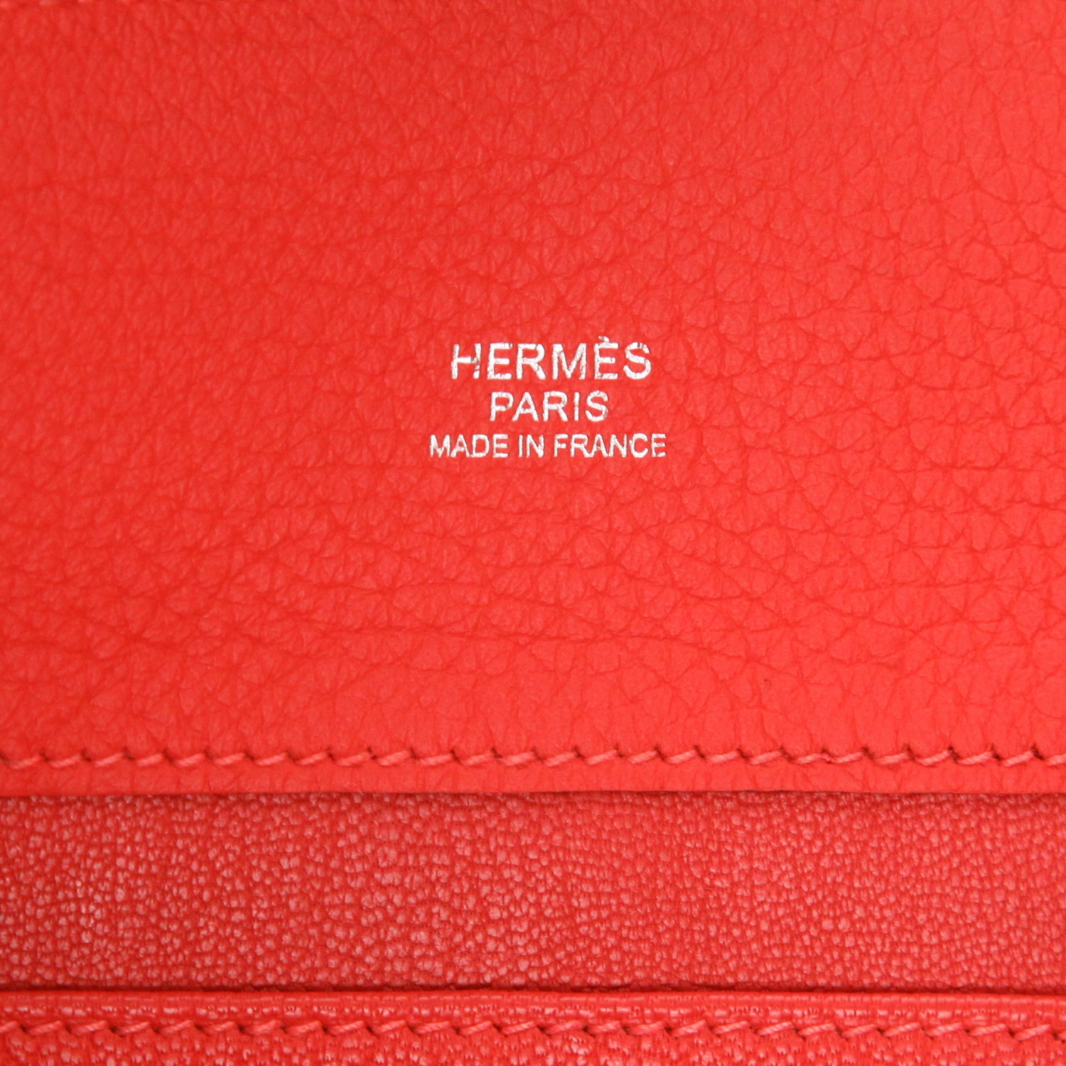 Borsa Hermès  So Kelly in pelle taurillon clemence rosa Jaipur e gold - Detail D2