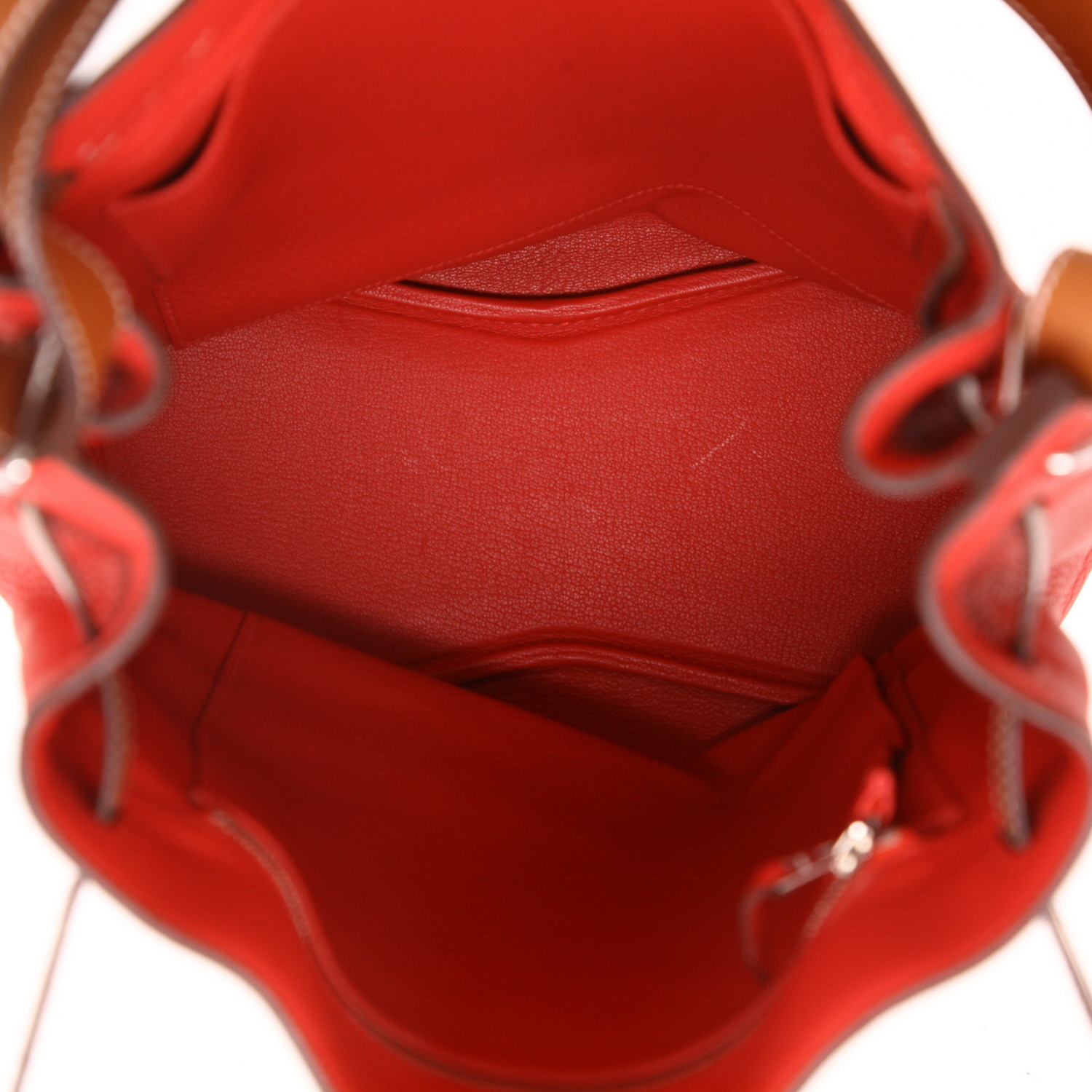 Sac à main Hermès  So Kelly en cuir taurillon clémence rose Jaipur et gold - Detail D3