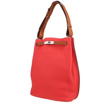 Borsa Hermès  So Kelly in pelle taurillon clemence rosa Jaipur e gold