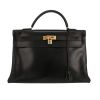 Hermès  Kelly 40 cm handbag  in black box leather - 360 thumbnail