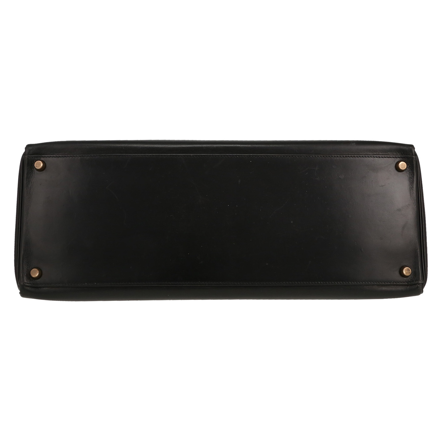 Hermès  Kelly 40 cm handbag  in black box leather - Detail D1