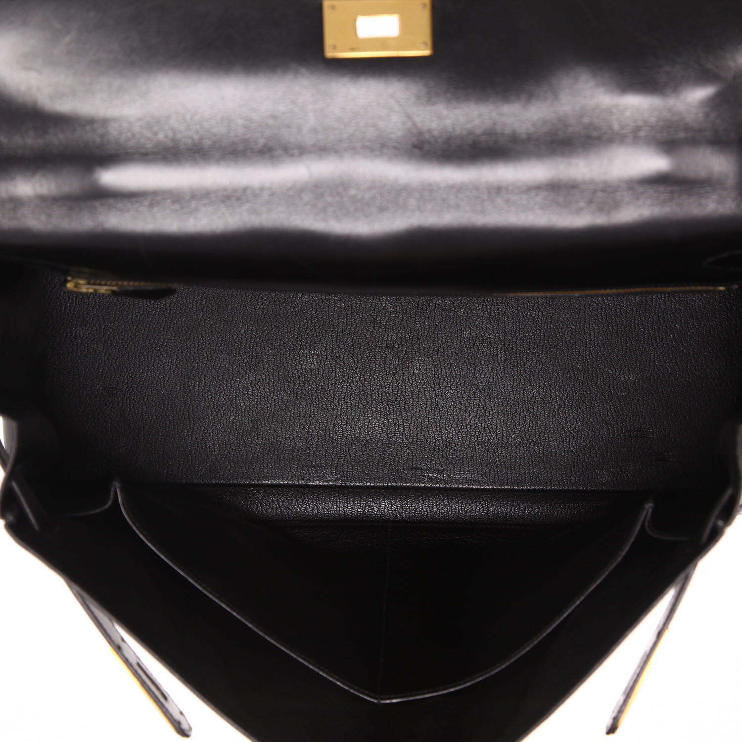 Sac à main Hermès  Kelly 40 cm en cuir box noir - Detail D3