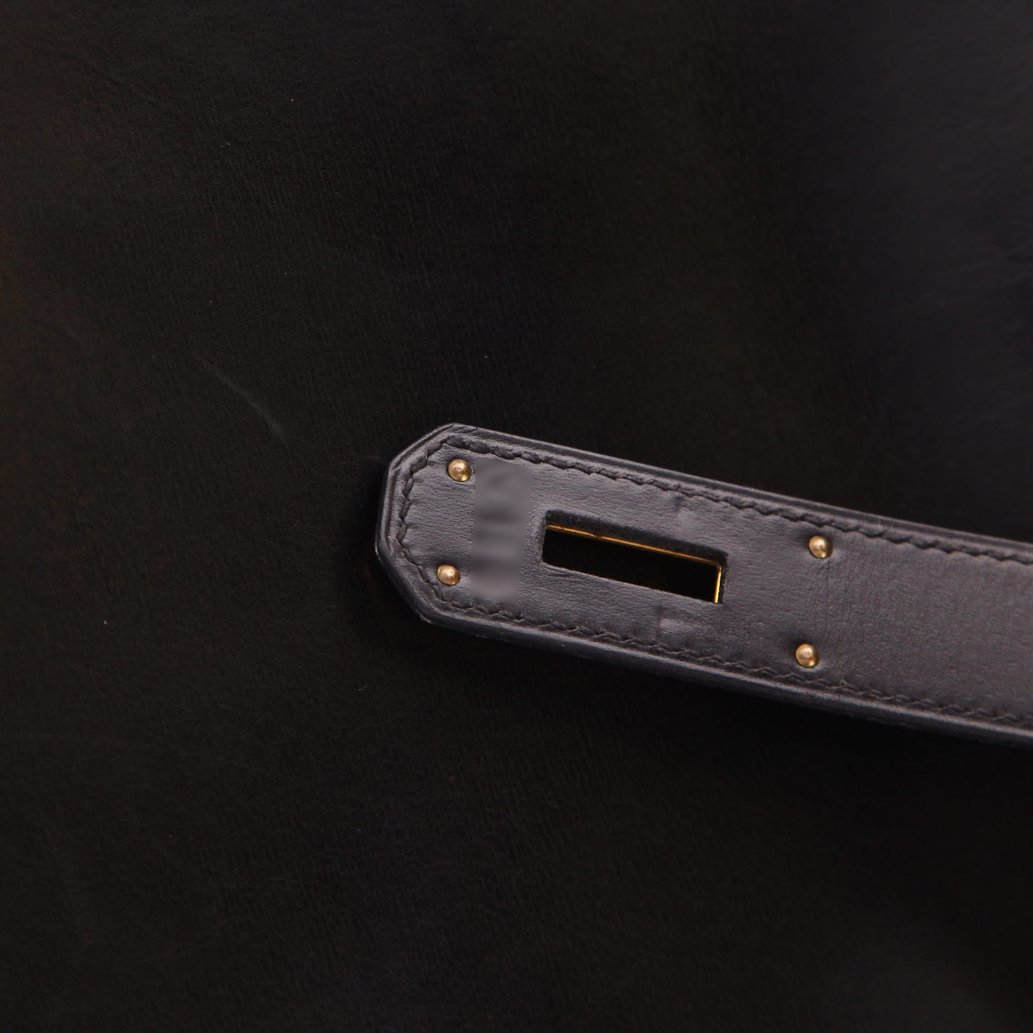 Borsa Hermès  Kelly 40 cm in pelle box nera - Detail D4