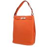 Bolso de mano Hermès  So Kelly en cuero taurillon clémence naranja - 00pp thumbnail