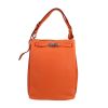 borsa hermes trim in pelle marrone Hermès  So Kelly en cuero taurillon clémence naranja - 360 thumbnail