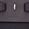 Hermès  Herbag bag worn on the shoulder or carried in the hand  in black canvas  and black leather - Detail D2 thumbnail
