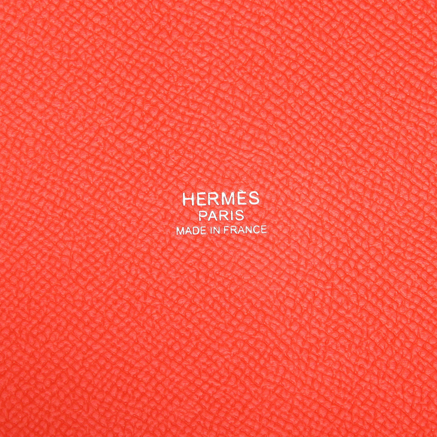 Bolso de mano Hermès  Picotin 22 cm en cuero epsom rojo - Detail D2