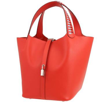Borsa Hermès  Picotin 22 cm in pelle Epsom rossa