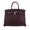 Hermès  Birkin 35 cm handbag  in purple Raisin leather taurillon clémence - 360 thumbnail