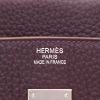 Bolso de mano Hermès  Birkin 35 cm en cuero taurillon clémence violeta Raisin - Detail D2 thumbnail