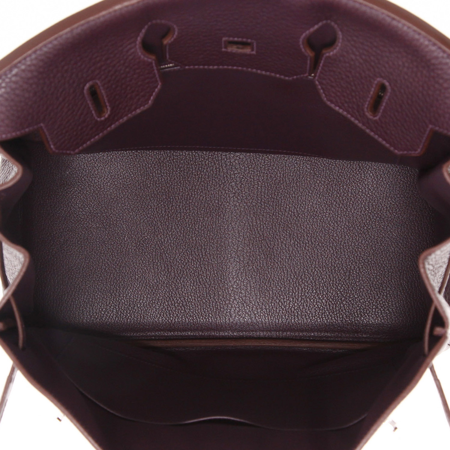 Borsa Hermès  Birkin 35 cm in pelle taurillon clemence viola Raisin - Detail D3