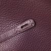 Hermès  Birkin 35 cm handbag  in purple Raisin leather taurillon clémence - Detail D4 thumbnail