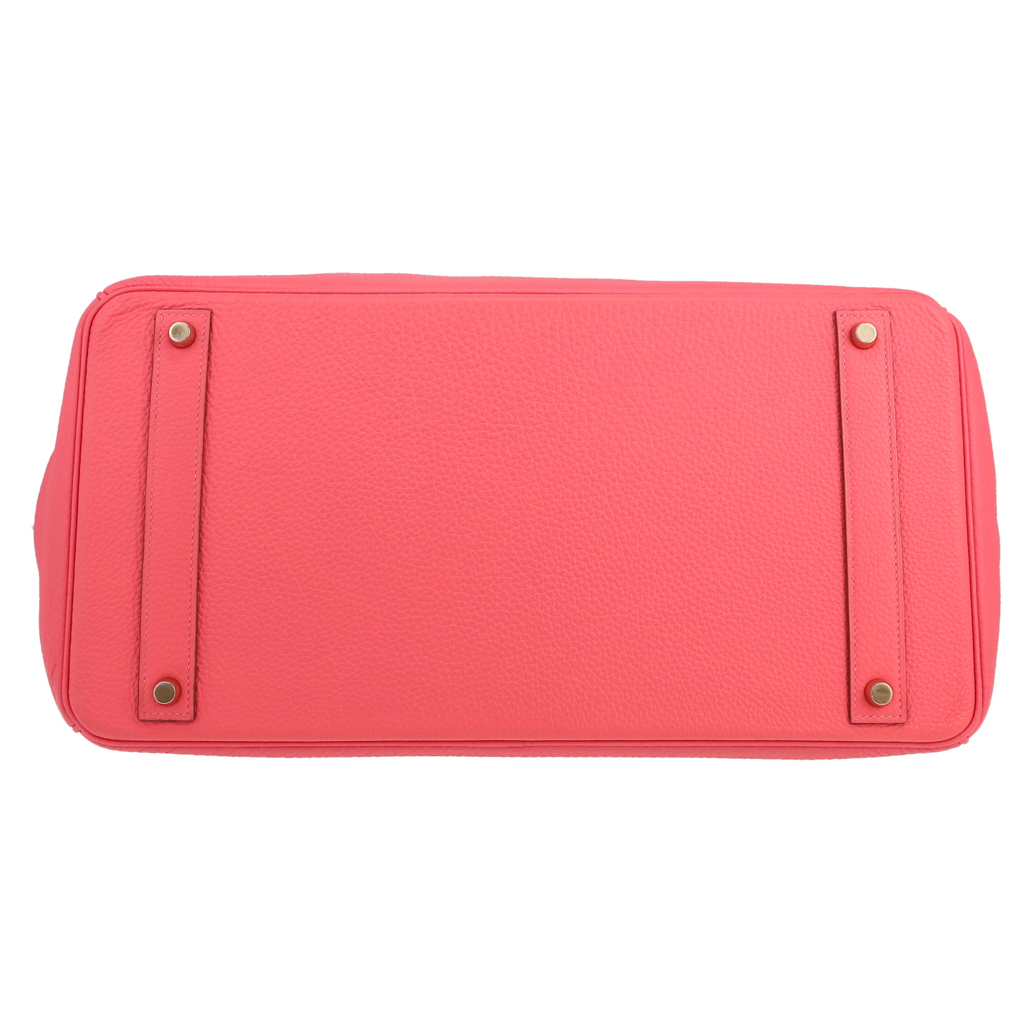 Hermès  Birkin 40 cm handbag  in Rose Lipstick togo leather - Detail D1