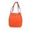 Bolso bandolera Hermès  So Kelly en cuero taurillon clémence naranja Poppy - 360 thumbnail