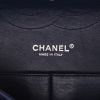 Chanel  Timeless Jumbo handbag  in navy blue quilted grained leather - Detail D2 thumbnail