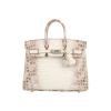 Hermès  Birkin 25 cm Himalaya handbag  in white niloticus crocodile - 360 thumbnail