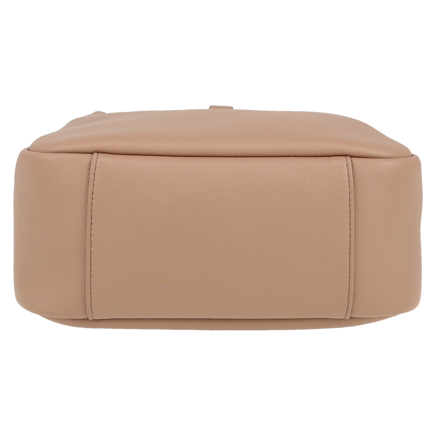 Bolso de mano Saint Laurent  5 à 7 modelo pequeño  en cuero granulado beige - Detail D1