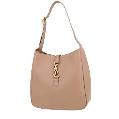 Borsa Saint Laurent  5 à 7 modello piccolo  in pelle martellata beige