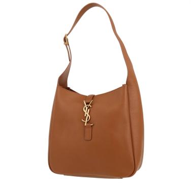 Bolso de mano Saint Laurent  5 à 7 modelo pequeño  en cuero granulado marrón