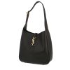 Saint Laurent  5 à 7 small model  handbag  in black grained leather - 00pp thumbnail